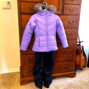 Girls Columbia Ski Jacket and Bib